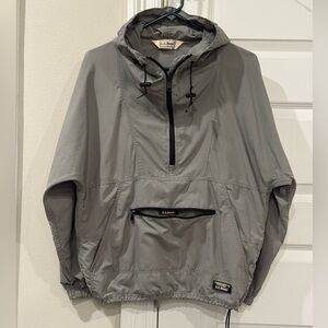 LLBean Vintage Gray Lightweight Anorak